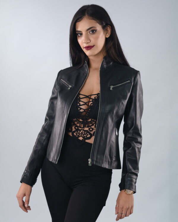 Blouson Racer en Vrai Cuir (Racer Jacket)