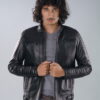 Blouson Racer en Vrai Cuir (Racer Jacket)