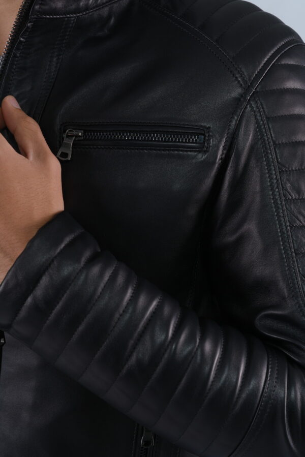 Blouson Racer en Vrai Cuir (Racer Jacket)