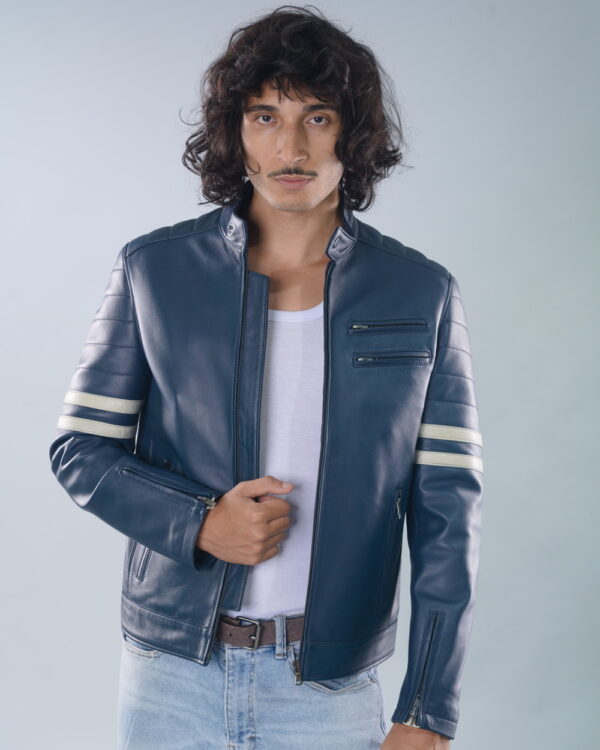 Blouson Racer en Vrai Cuir (Racer Jacket)