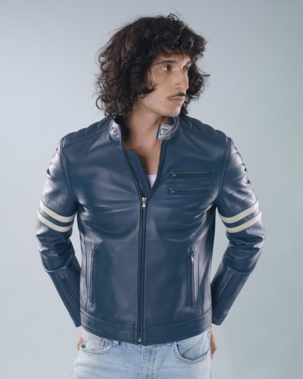 Blouson Racer en Vrai Cuir (Racer Jacket)